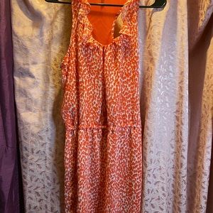 Crimson Coast S leopardish print dress